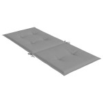 vidaXL Perne scaun cu spătar înalt, 2 buc., gri, 120x50x3 cm, textil vidaXL Perne scaun cu spătar înalt, 2 buc., gri, 120x50x3 cm, textil