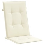 vidaXL Perne scaun cu spătar înalt, 4 buc., crem, 120x50x3 cm, textil vidaXL Perne scaun cu spătar înalt, 4 buc., crem, 120x50x3 cm, textil