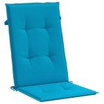 vidaXL Perne scaun spătar înalt, 4 buc., albastru, 120x50x3 cm, textil vidaXL Perne scaun spătar înalt, 4 buc., albastru, 120x50x3 cm, textil