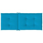 vidaXL Perne scaun spătar înalt, 4 buc., albastru, 120x50x3 cm, textil vidaXL Perne scaun spătar înalt, 4 buc., albastru, 120x50x3 cm, textil