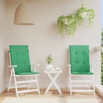 vidaXL Perne scaun cu spătar înalt, 2 buc., verde, 120x50x3 cm, textil vidaXL Perne scaun cu spătar înalt, 2 buc., verde, 120x50x3 cm, textil