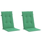 vidaXL Perne scaun cu spătar înalt, 2 buc., verde, 120x50x3 cm, textil vidaXL Perne scaun cu spătar înalt, 2 buc., verde, 120x50x3 cm, textil