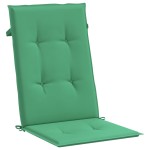 vidaXL Perne scaun cu spătar înalt, 2 buc., verde, 120x50x3 cm, textil vidaXL Perne scaun cu spătar înalt, 2 buc., verde, 120x50x3 cm, textil