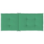 vidaXL Perne scaun cu spătar înalt, 2 buc., verde, 120x50x3 cm, textil vidaXL Perne scaun cu spătar înalt, 2 buc., verde, 120x50x3 cm, textil
