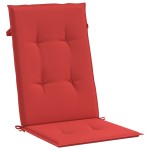 vidaXL Perne scaun cu spătar înalt, 2 buc., roșu, 120x50x3 cm, textil vidaXL Perne scaun cu spătar înalt, 2 buc., roșu, 120x50x3 cm, textil