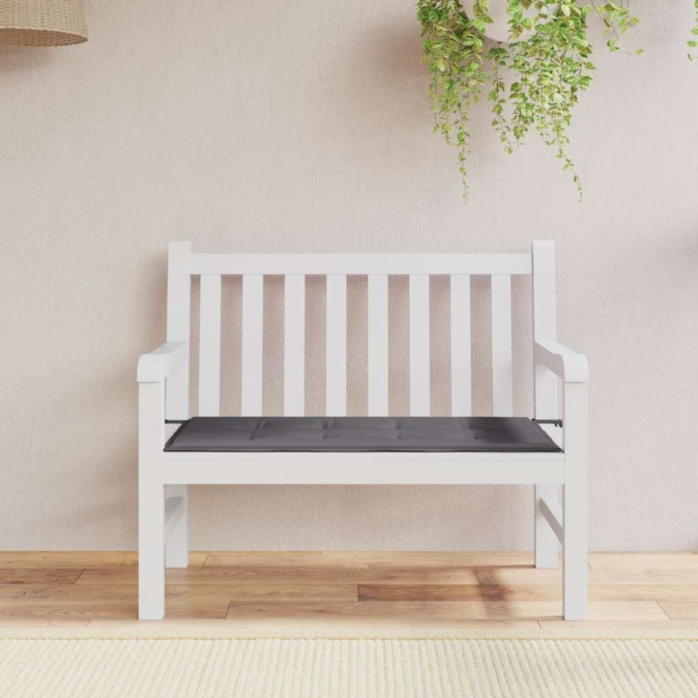 vidaXL Pernă de bancă de grădină antracit 120x50x4 cm textil oxford