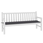 vidaXL Pernă de bancă de grădină antracit 180x50x3 cm textil oxford vidaXL Pernă de bancă de grădină antracit 180x50x3 cm textil oxford