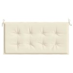vidaXL Pernă de bancă de grădină, crem, 100x50x4 cm, textil oxford vidaXL Pernă de bancă de grădină, crem, 100x50x4 cm, textil oxford