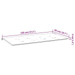 vidaXL Pernă de bancă de grădină, crem, 120x50x3 cm, textil oxford vidaXL Pernă de bancă de grădină, crem, 120x50x3 cm, textil oxford