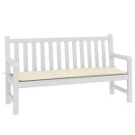 vidaXL Pernă de bancă de grădină, crem, 150x50x4 cm, textil oxford vidaXL Pernă de bancă de grădină, crem, 150x50x4 cm, textil oxford