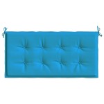 vidaXL Pernă de bancă de grădină, albastru, 120x50x3 cm, textil oxford