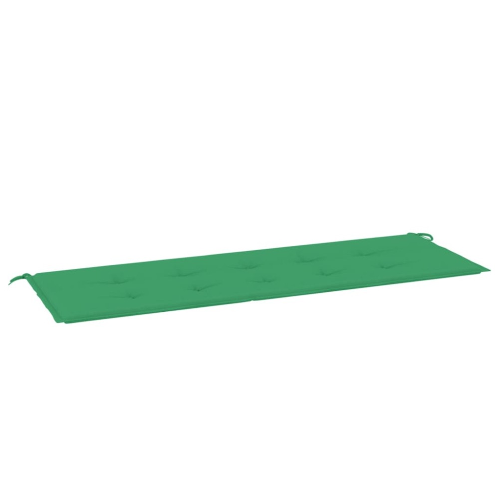 vidaXL Pernă de bancă de grădină, verde, 150x50x3 cm, textil oxford