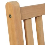 vidaXL Scaune de exterior, 2 buc., lemn masiv de tec vidaXL Scaune de exterior, 2 buc., lemn masiv de tec