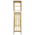 vidaXL Pergolă arcuită, lemn de pin verde tratat