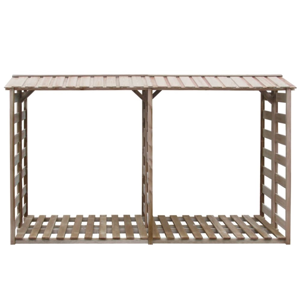 vidaXL Șopron lemne de foc, 300 x 90 x 176 cm, lemn de pin tratat