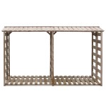 vidaXL Șopron lemne de foc, 300 x 90 x 176 cm, lemn de pin tratat