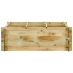 vidaXL Strat înălțat legume grădină, 120x120x40 cm, lemn de pin tratat vidaXL Strat înălțat legume grădină, 120x120x40 cm, lemn de pin tratat