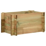 vidaXL Strat înălțat legume grădină, 40 cm, lemn de pin tratat vidaXL Strat înălțat legume grădină, 40 cm, lemn de pin tratat