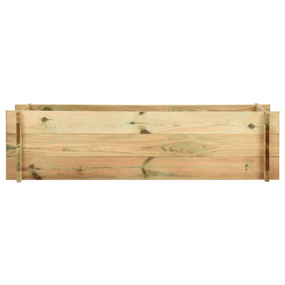 vidaXL Strat înălțat legume grădină, 120 cm, lemn de pin tratat