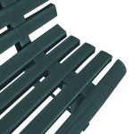 vidaXL Bancă de grădină, verde, 145,5 cm, plastic