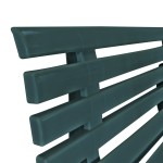 vidaXL Bancă de grădină, verde, 145,5 cm, plastic