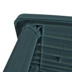 vidaXL Masă de grădină, verde, 101 x 68 x 72 cm, plastic