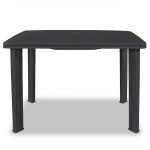 vidaXL Masă de grădină, antracit, 101 x 68 x 72 cm, plastic vidaXL Masă de grădină, antracit, 101 x 68 x 72 cm, plastic