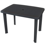 vidaXL Masă de grădină, antracit, 101 x 68 x 72 cm, plastic vidaXL Masă de grădină, antracit, 101 x 68 x 72 cm, plastic