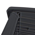 vidaXL Masă de grădină, antracit, 101 x 68 x 72 cm, plastic vidaXL Masă de grădină, antracit, 101 x 68 x 72 cm, plastic