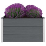vidaXL Strat înălțat de grădină, gri, 100 x 100 x 54 cm, WPC vidaXL Strat înălțat de grădină, gri, 100 x 100 x 54 cm, WPC