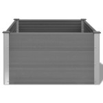 vidaXL Strat înălțat de grădină, gri, 100 x 100 x 54 cm, WPC vidaXL Strat înălțat de grădină, gri, 100 x 100 x 54 cm, WPC