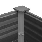vidaXL Strat înălțat de grădină, gri, 150 x 100 x 54 cm, WPC vidaXL Strat înălțat de grădină, gri, 150 x 100 x 54 cm, WPC