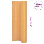 vidaXL Gard de grădină cu două fețe, galben, 90 x 300 cm, PVC