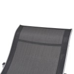 vidaXL Șezlonguri de plajă pliabile, 2 buc, aluminiu și textilenă vidaXL Șezlonguri de plajă pliabile, 2 buc, aluminiu și textilenă