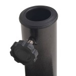 vidaXL Suport umbrelă de soare, rășină, semicerc, bronz, 9 kg