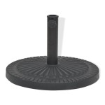 vidaXL Suport umbrelă de soare, rășină, rotund, negru, 14 kg vidaXL Suport umbrelă de soare, rășină, rotund, negru, 14 kg