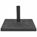 vidaXL Suport umbrelă de soare, rășină, pătrat, negru, 19 kg vidaXL Suport umbrelă de soare, rășină, pătrat, negru, 19 kg