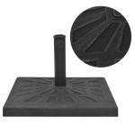 vidaXL Suport umbrelă de soare, rășină, pătrat, negru, 19 kg vidaXL Suport umbrelă de soare, rășină, pătrat, negru, 19 kg