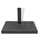 vidaXL Suport umbrelă de soare, rășină, pătrat, negru, 19 kg vidaXL Suport umbrelă de soare, rășină, pătrat, negru, 19 kg