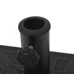 vidaXL Suport umbrelă de soare, rășină, pătrat, negru, 12 kg vidaXL Suport umbrelă de soare, rășină, pătrat, negru, 12 kg