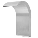 vidaXL Fântână de piscină, oțel inoxidabil 45x30x65 cm, argintiu vidaXL Fântână de piscină, oțel inoxidabil 45x30x65 cm, argintiu