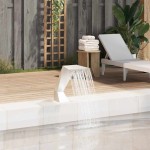 vidaXL Fântână de piscină, argintiu, 64x30x52 cm, oțel inoxidabil vidaXL Fântână de piscină, argintiu, 64x30x52 cm, oțel inoxidabil