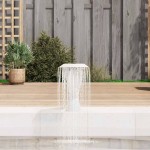vidaXL Fântână de piscină, argintiu, 64x30x52 cm, oțel inoxidabil vidaXL Fântână de piscină, argintiu, 64x30x52 cm, oțel inoxidabil
