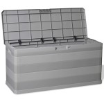 vidaXL Ladă de depozitare pentru grădină, gri, 117 x 45 x 56 cm vidaXL Ladă de depozitare pentru grădină, gri, 117 x 45 x 56 cm