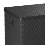 vidaXL Cutie depozitare pentru grădină antracit 120x56x63 cm PP ratan vidaXL Cutie depozitare pentru grădină antracit 120x56x63 cm PP ratan