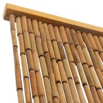 vidaXL Perdea de ușă pentru insecte, bambus, 120x220 cm vidaXL Perdea de ușă pentru insecte, bambus, 120x220 cm