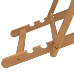 vidaXL Scaun de exterior, albastru, 56 x 105 x 96 cm, lemn de tec
