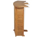 vidaXL Masă de bar pliabilă, 155 x 53 x 105 cm, lemn masiv de tec vidaXL Masă de bar pliabilă, 155 x 53 x 105 cm, lemn masiv de tec