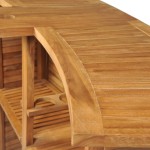 vidaXL Masă de bar pliabilă, 155 x 53 x 105 cm, lemn masiv de tec vidaXL Masă de bar pliabilă, 155 x 53 x 105 cm, lemn masiv de tec
