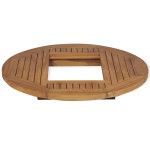 vidaXL Blat de masă pentru lada de bere, 70 cm, lemn de tec vidaXL Blat de masă pentru lada de bere, 70 cm, lemn de tec